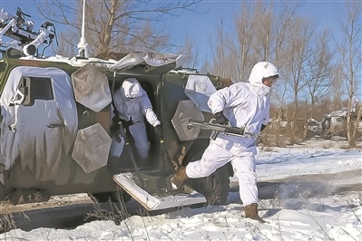 陆空携手 鏖战雪野